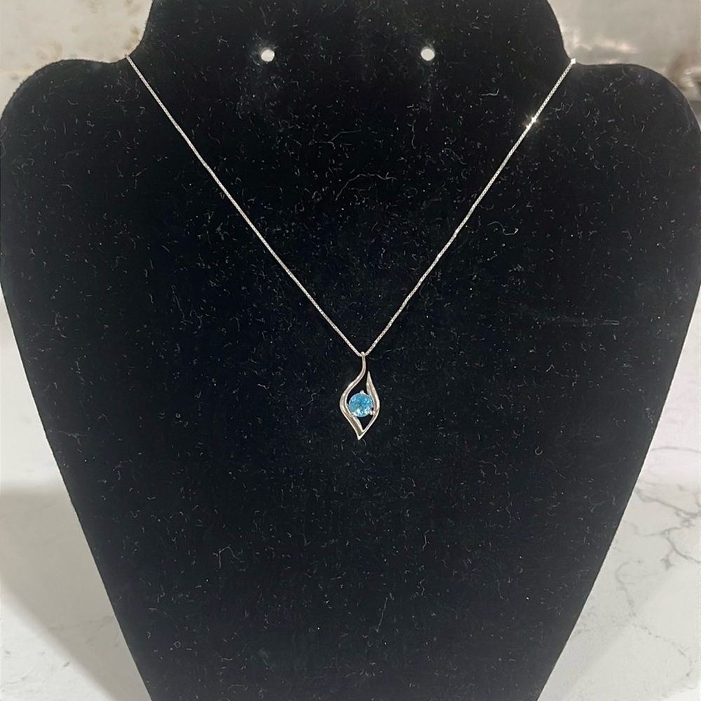 New Bradford Exchange Reach for the Stars Granddaughter Topaz Necklace